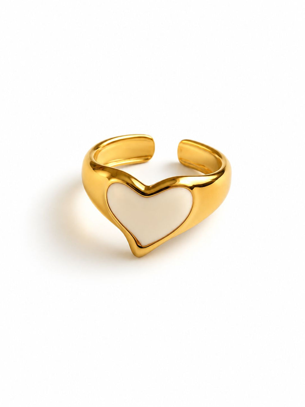 Golden Heart Adjustable Ring Accessorinetic
