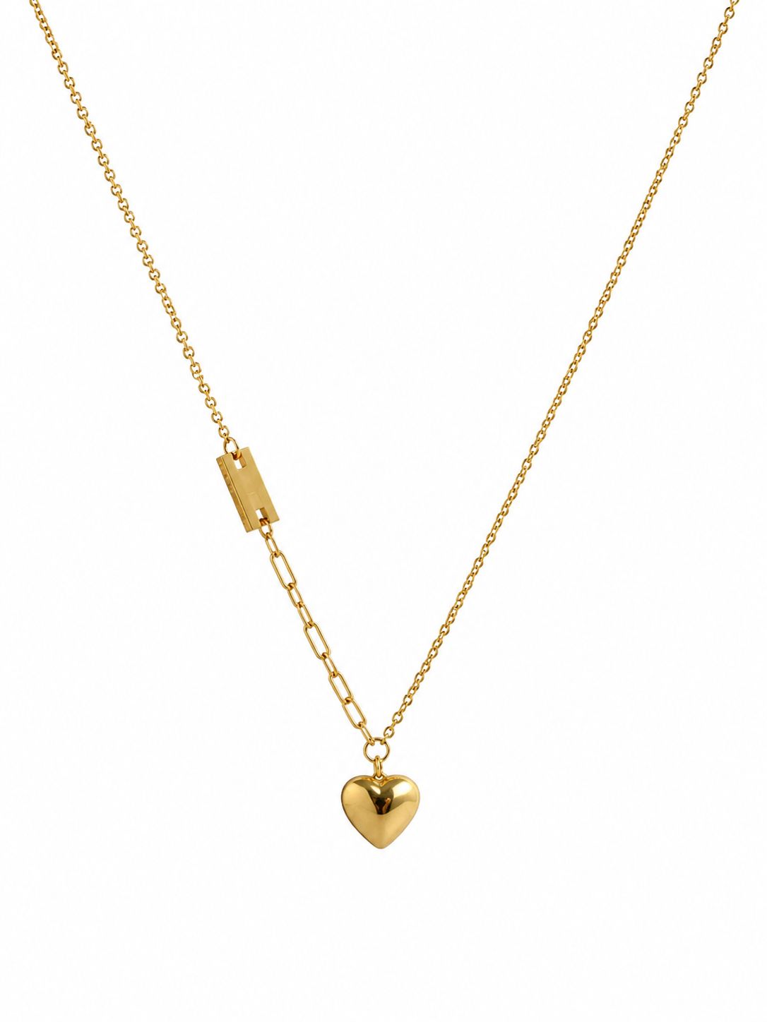 Heart Link Pendant Necklace