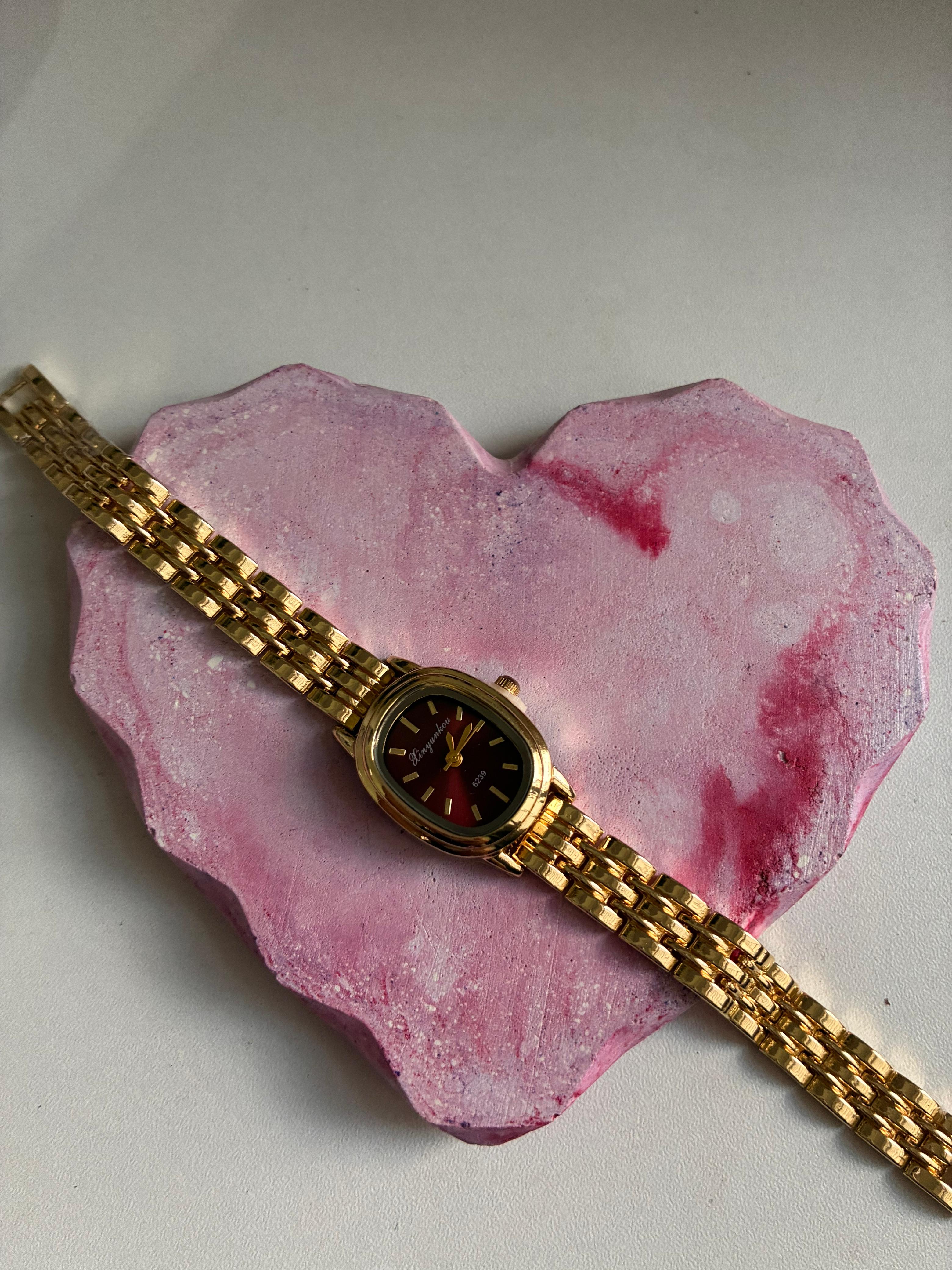 Ruby Glow Classic Watch