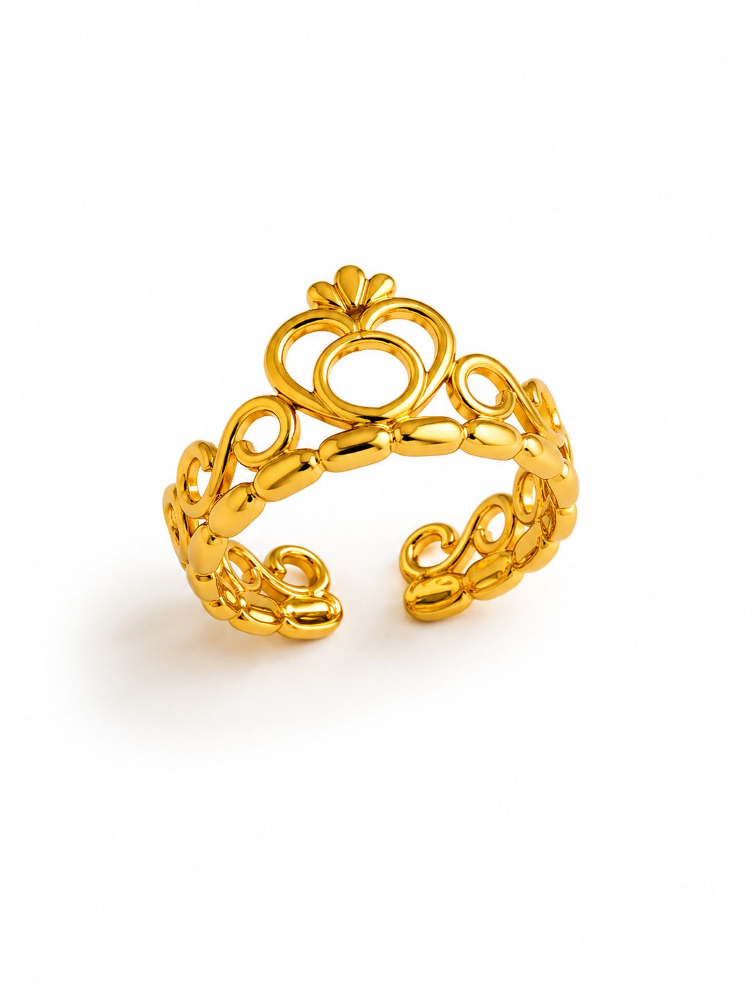 Royal Heart Crown Ring