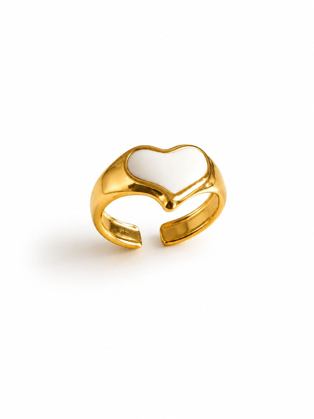 Golden Heart Adjustable Ring Accessorinetic