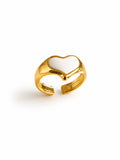 Golden Heart Adjustable Ring Accessorinetic