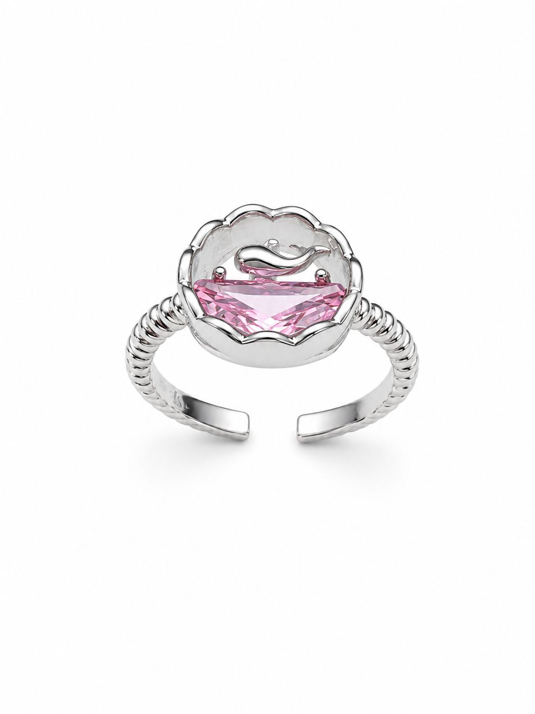 Pink Fish Adjustable Ring