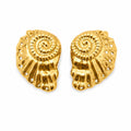 Golden Seashell Studs Accessorinetic