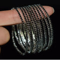 Black with Silver Base Tennis Bracelet (Per Piece)