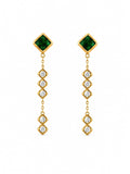 Emerald Grace Drop Earrings Accessorinetic