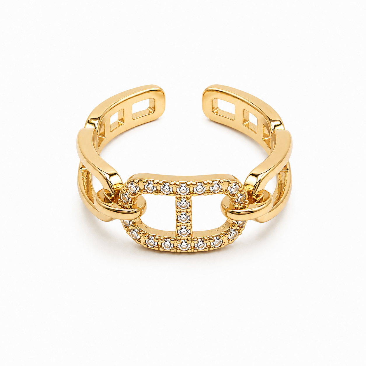 Luxe Link Adjustable Ring