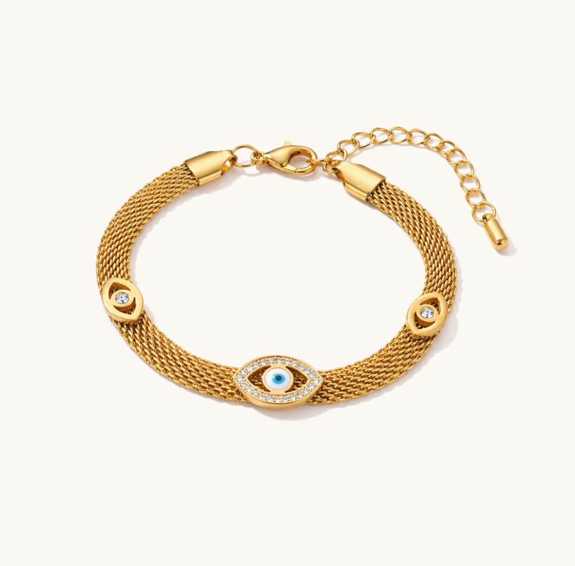 Evil Eye Mesh Bracelet